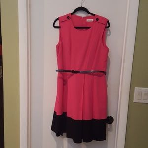 Pink and Black Calvin Klein dress